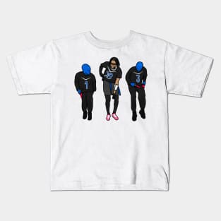 jj and the blue doing griddy Kids T-Shirt